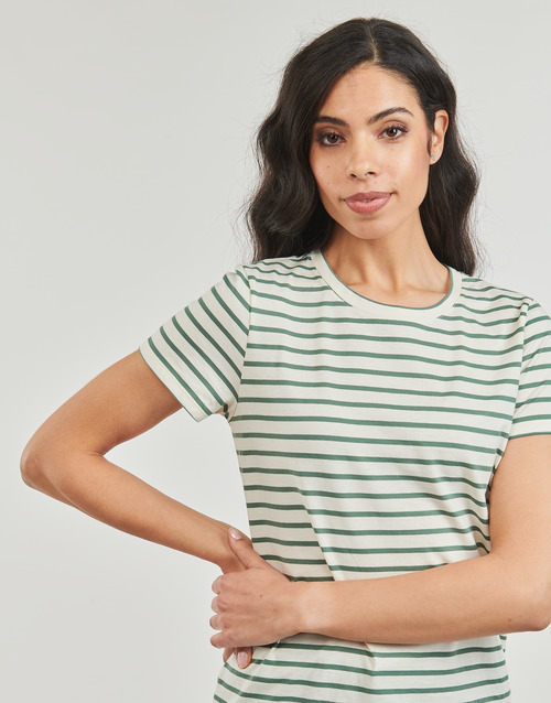 Petit Bateau - A0A9P COL ROND - Blanc / Vert