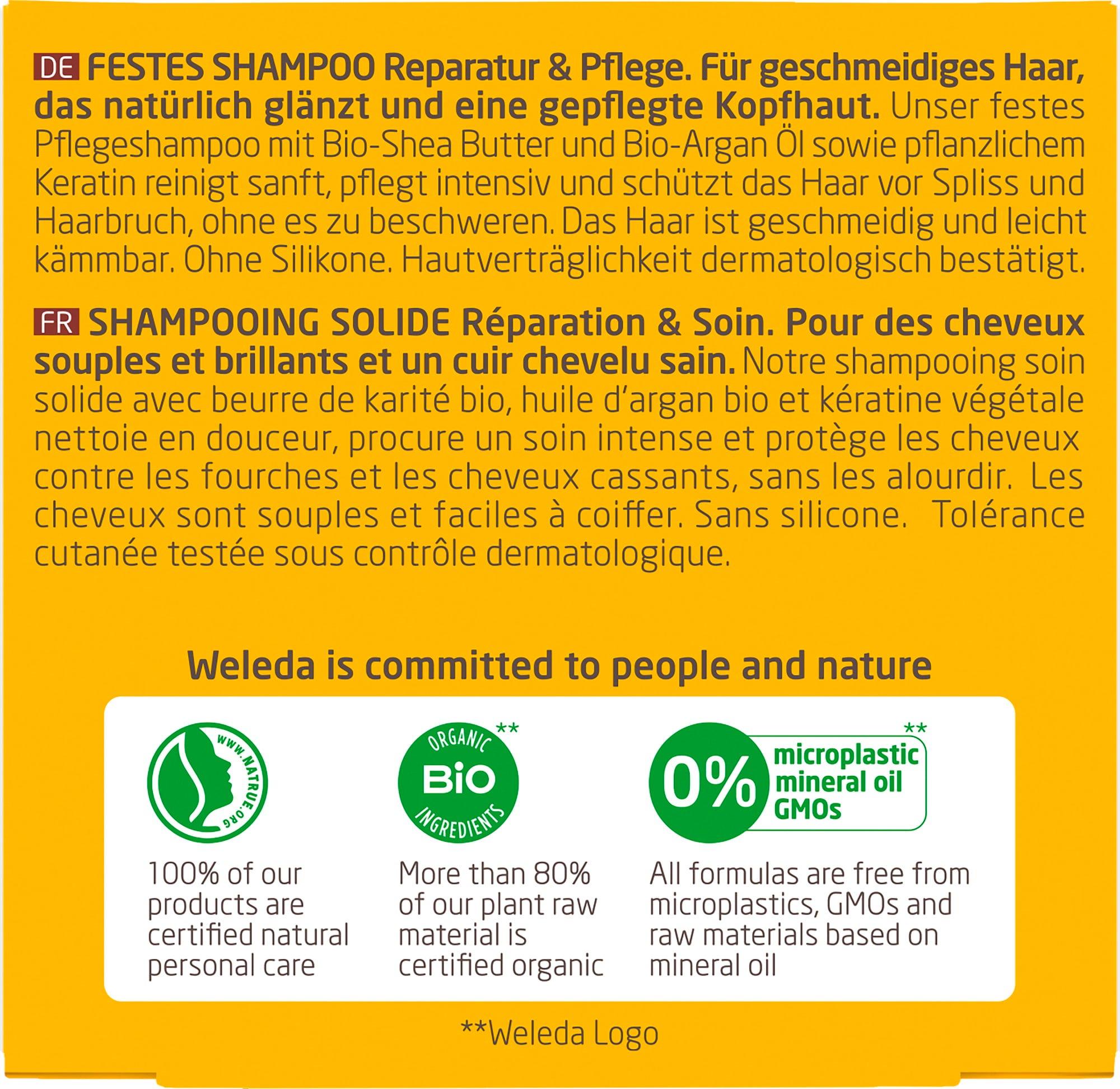 Weleda  Festes Shampoo Reparatur & Pflege, 50 g