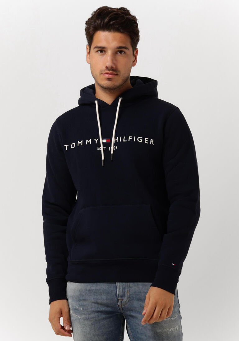 TOMMY HILFIGER donkerblauwe tommy hilfiger sweater tommy logo hoody