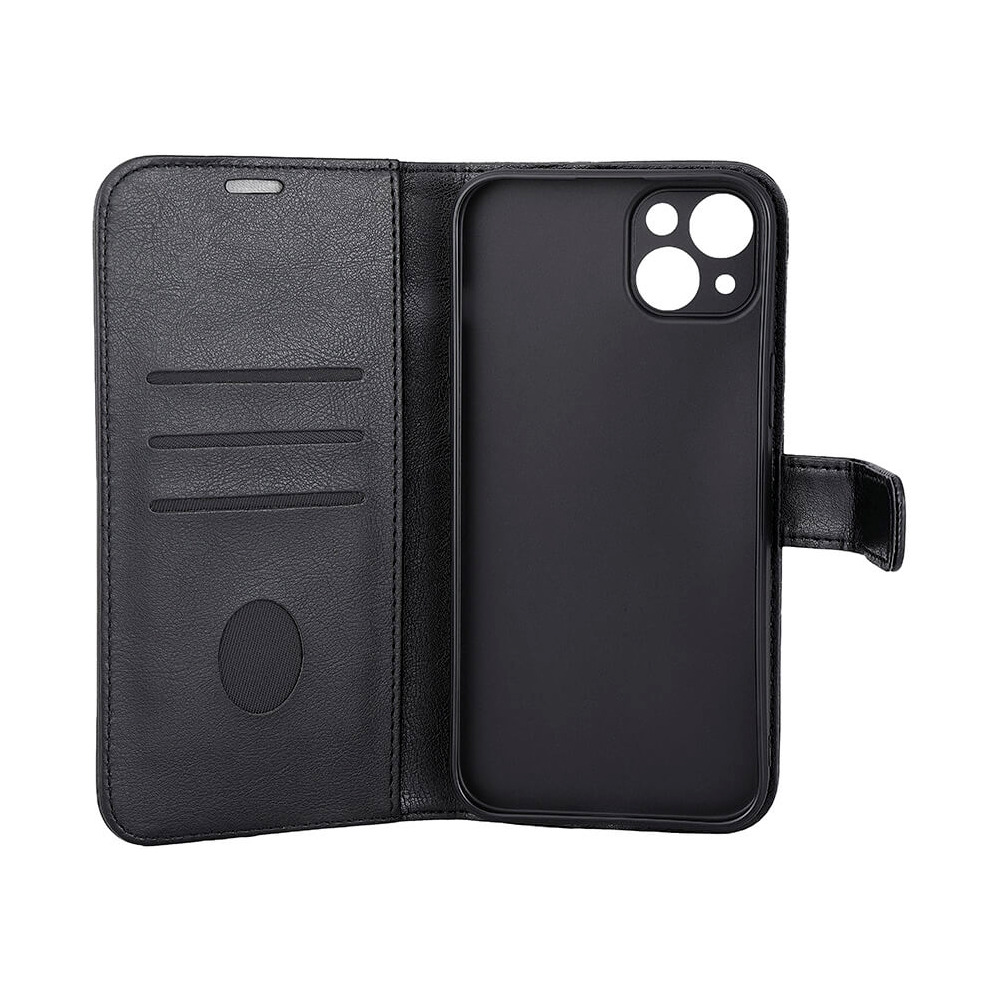 RadiCover iPhone 15 Plus Flipcover med Strålingsbeskyttelse PU MagS RFID Sort - 1 stk.