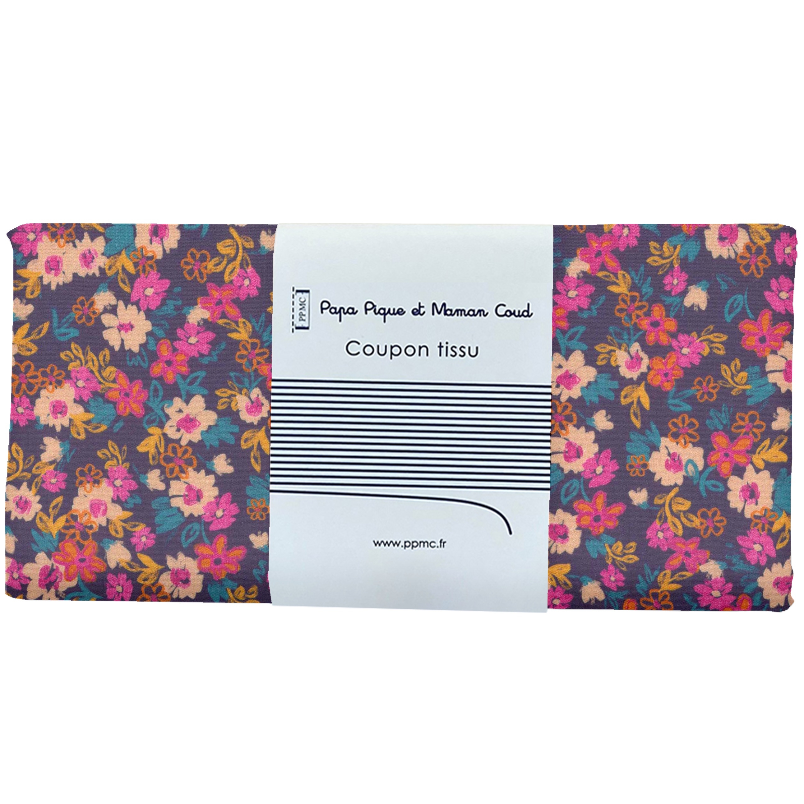 Coupon Tissu 50 Cm Hippie Fleurie