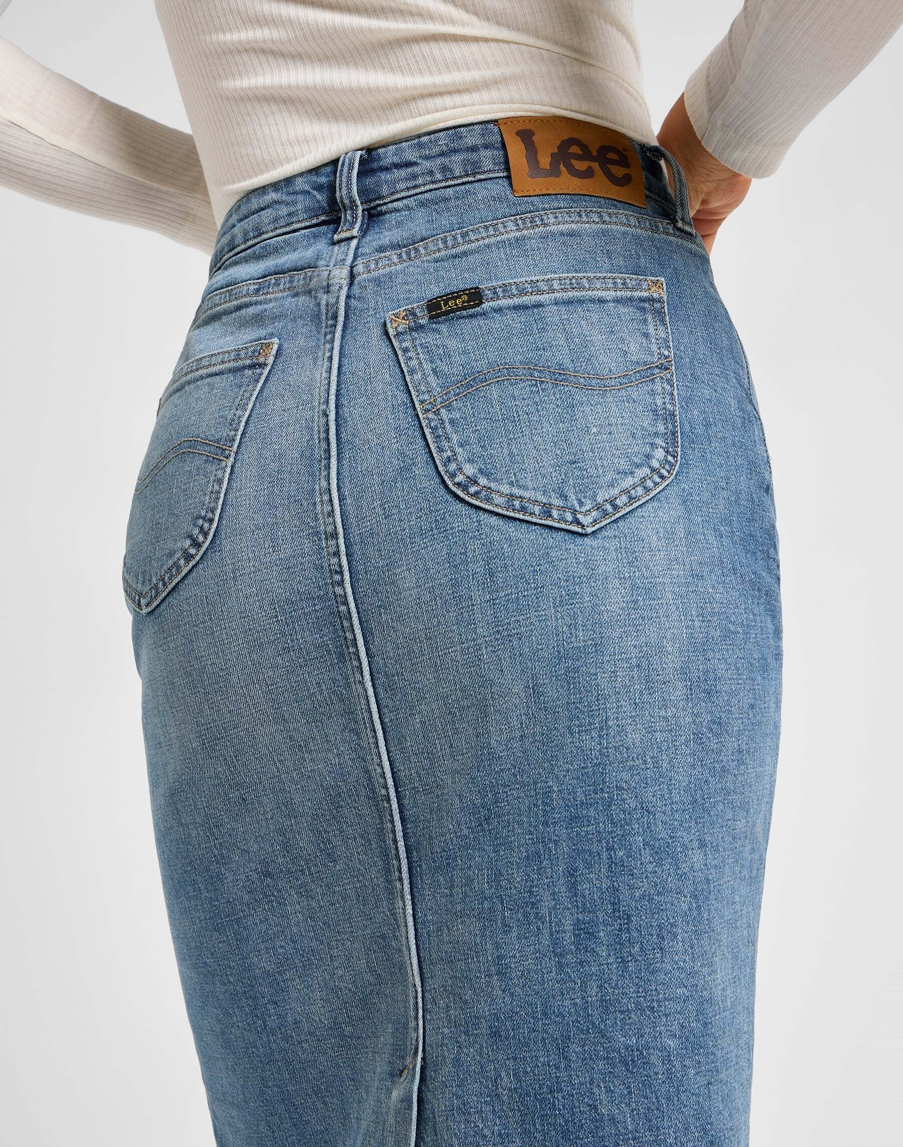 Lee® Jeansrock »Lee Jeansrock Back Slit Maxi Skirt«