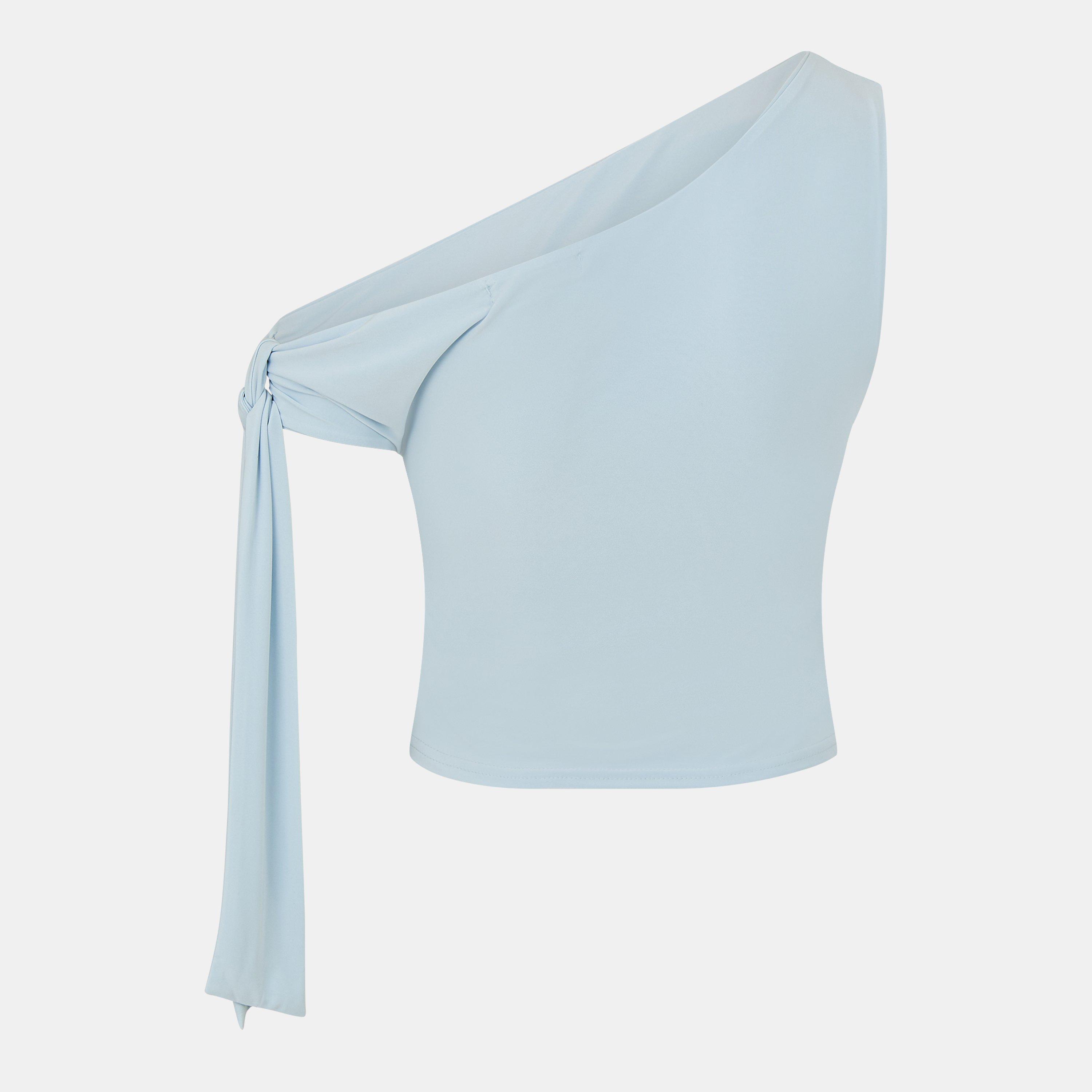 Missy Empire ME Tie Shoulder Top Womens