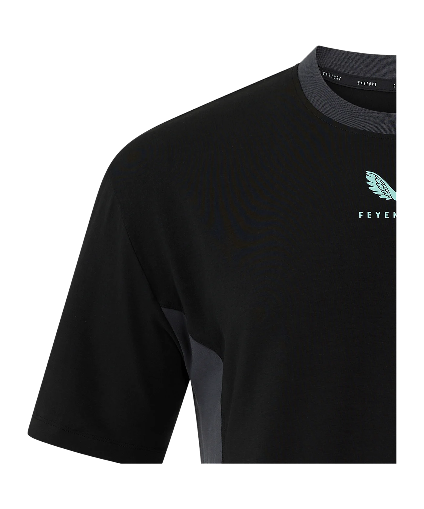 Castore Feyenoord Rotterdam Travel T-Shirt Schwarz F018