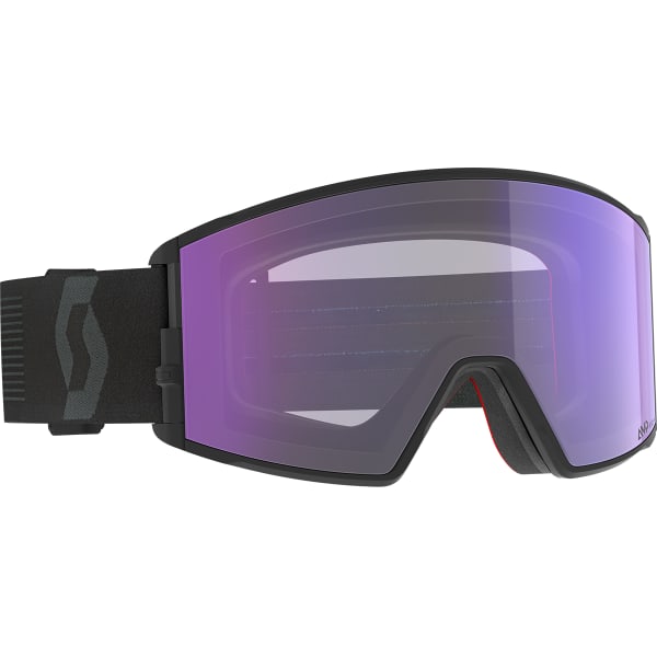 Masque de ski SCOTT REACT LS MINERAL BLACK LIGHT SENSITIVE BLUE CHROME