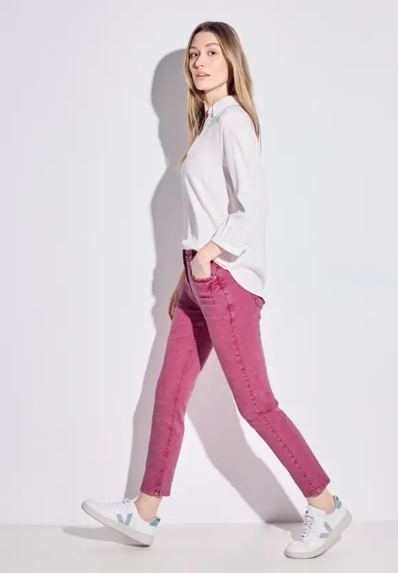 Slim Fit Color Jeans - pink sorbet