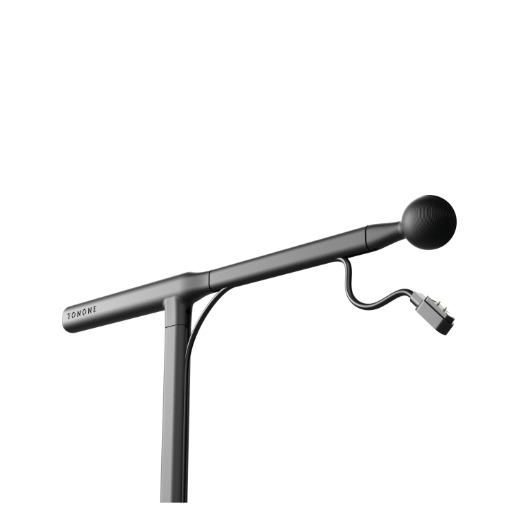 Tonone One Straight vloerlamp LED oplaadbaar Smokey Black