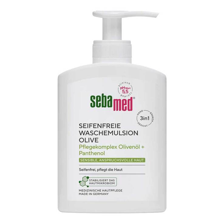 Sebamed Waschemulsion Oliven + Panthenol, 200 ml