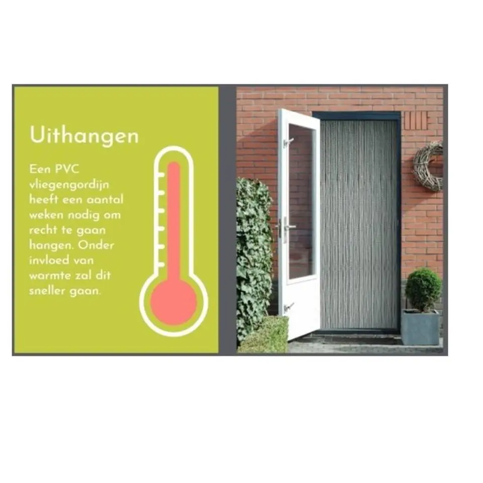 2Lif Vliegengordijn Saba Transparant Strengen 4cm breed 100 x 260