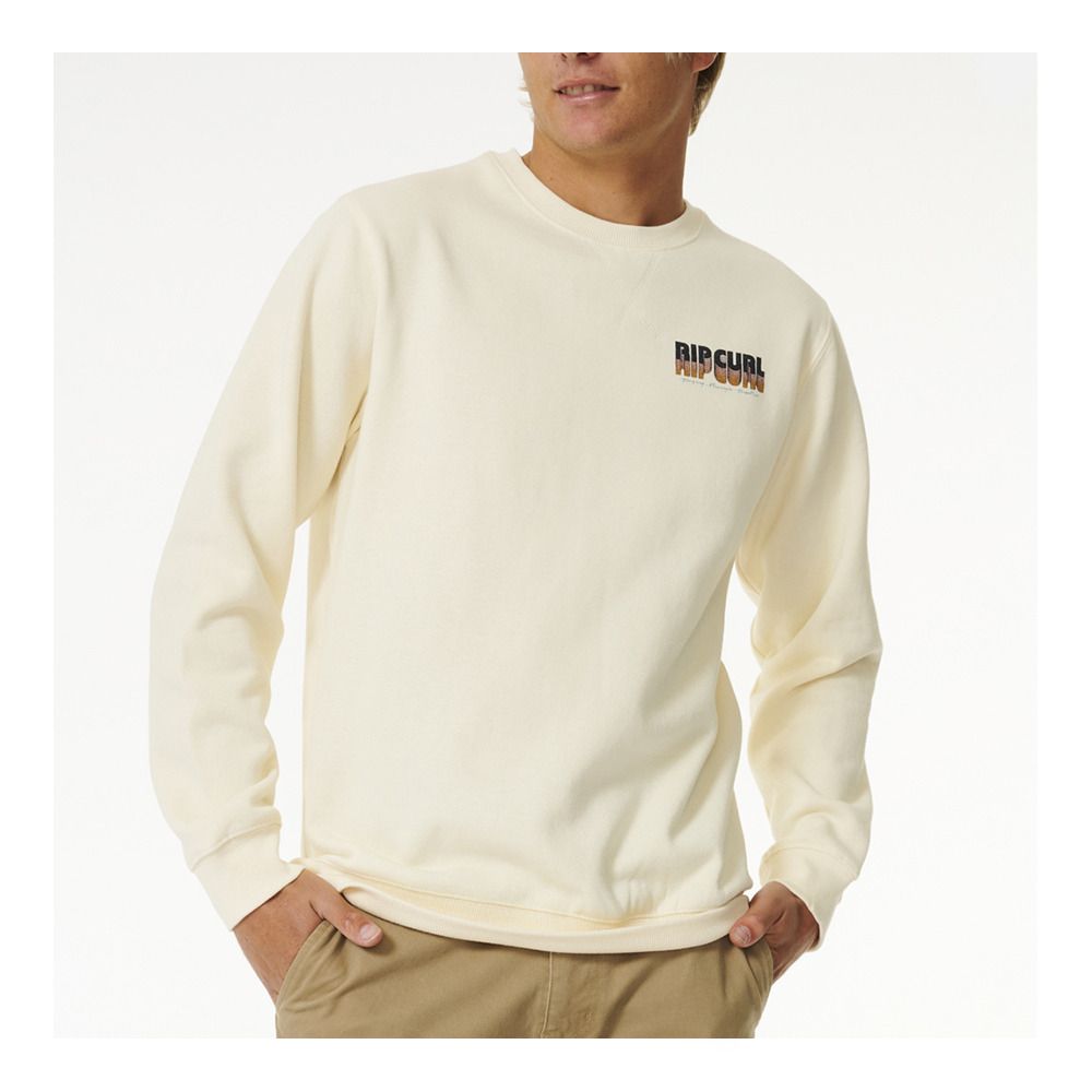 Rip Curl SURF REVIVAL - Sweat Homme bone