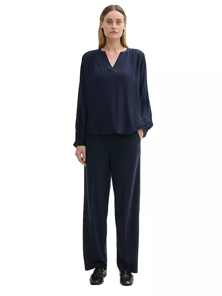 TOM TAILOR Blusenshirt dunkelblau