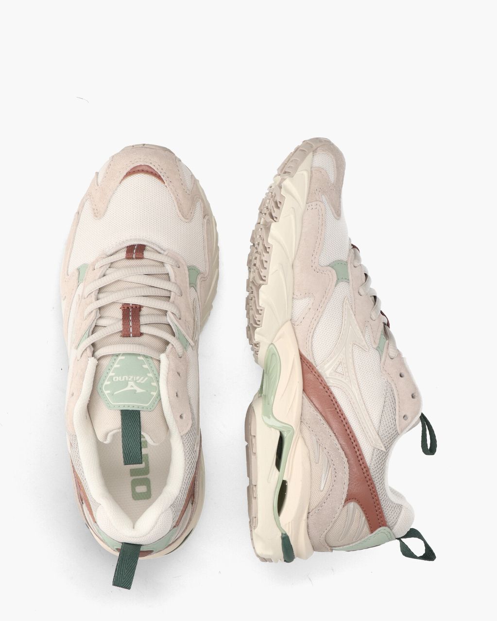 Mizuno Wave Rider 10 Off-White/Multicolor Herensneakers