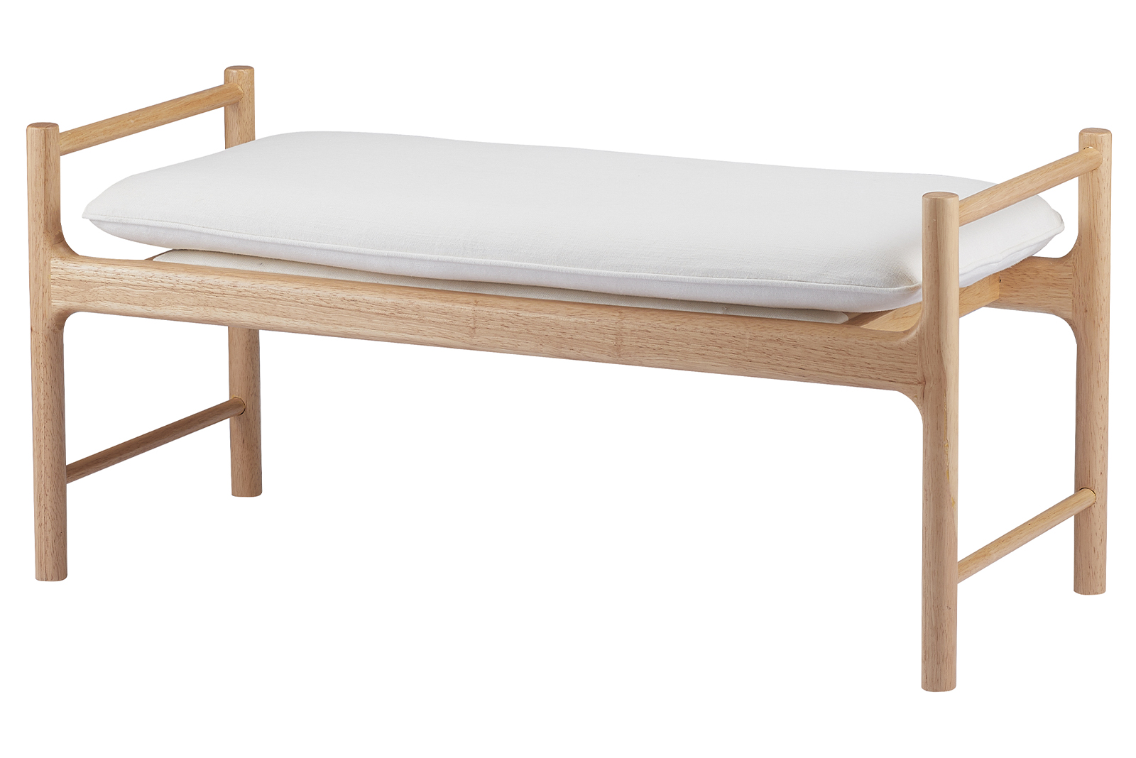 Edit benk Heltre ask natur offwhite  tekstil