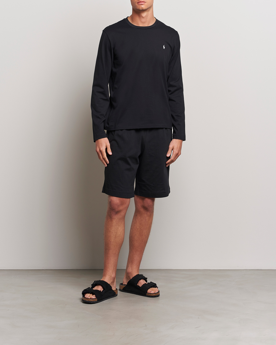 Polo Ralph Lauren Liquid Cotton Long Sleeve Crew Neck T-Shirt Black