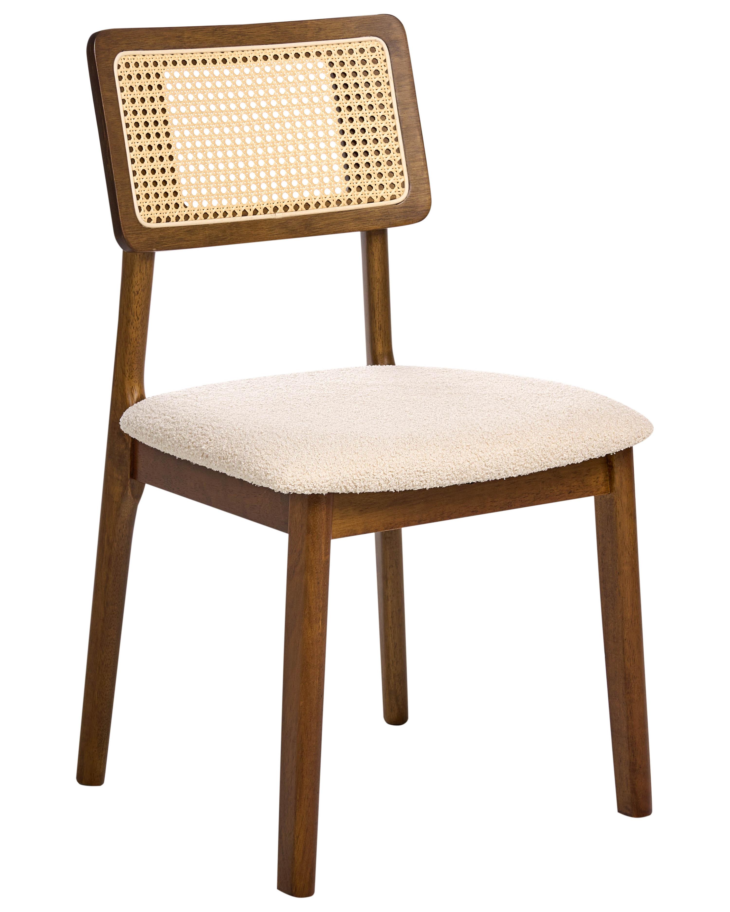Set van 2 eetkamerstoelen EMBAR Hout Bruin