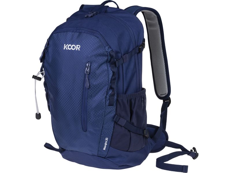 KOOR Wanderrucksack Moorgins 20 l, Blau Funktionaler und bequemer Bergrucksack für das ganze Jahr