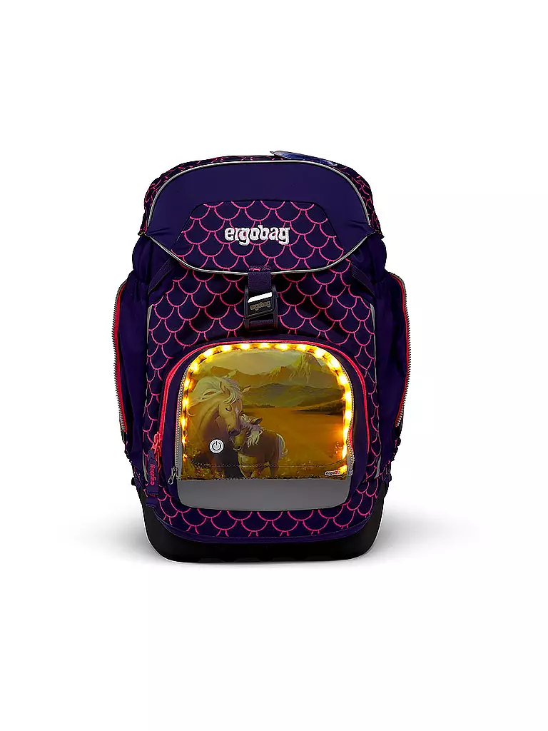 ERGOBAG Zip Set Zippies LED Pferd bunt