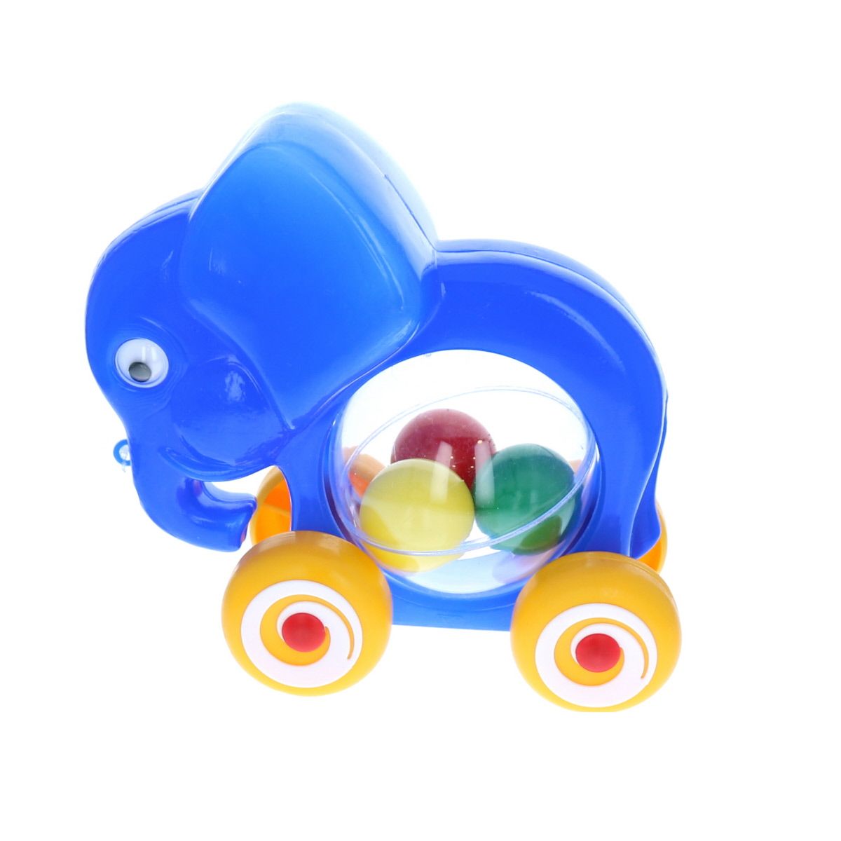 Eléphant bleu à roulette Mercredi et Patati