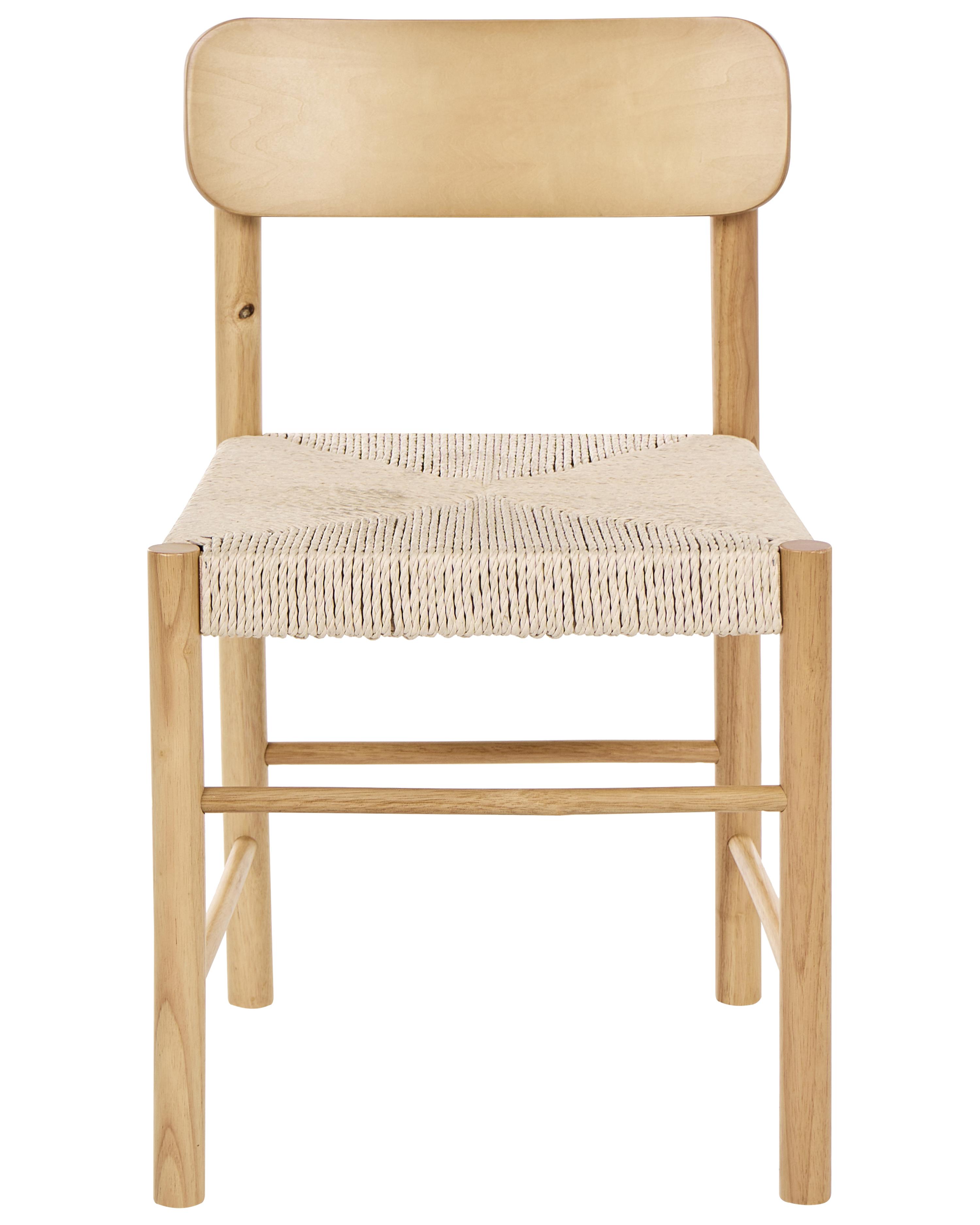 Set van 2 eetkamerstoelen DIGNE Hout Lichtbruin