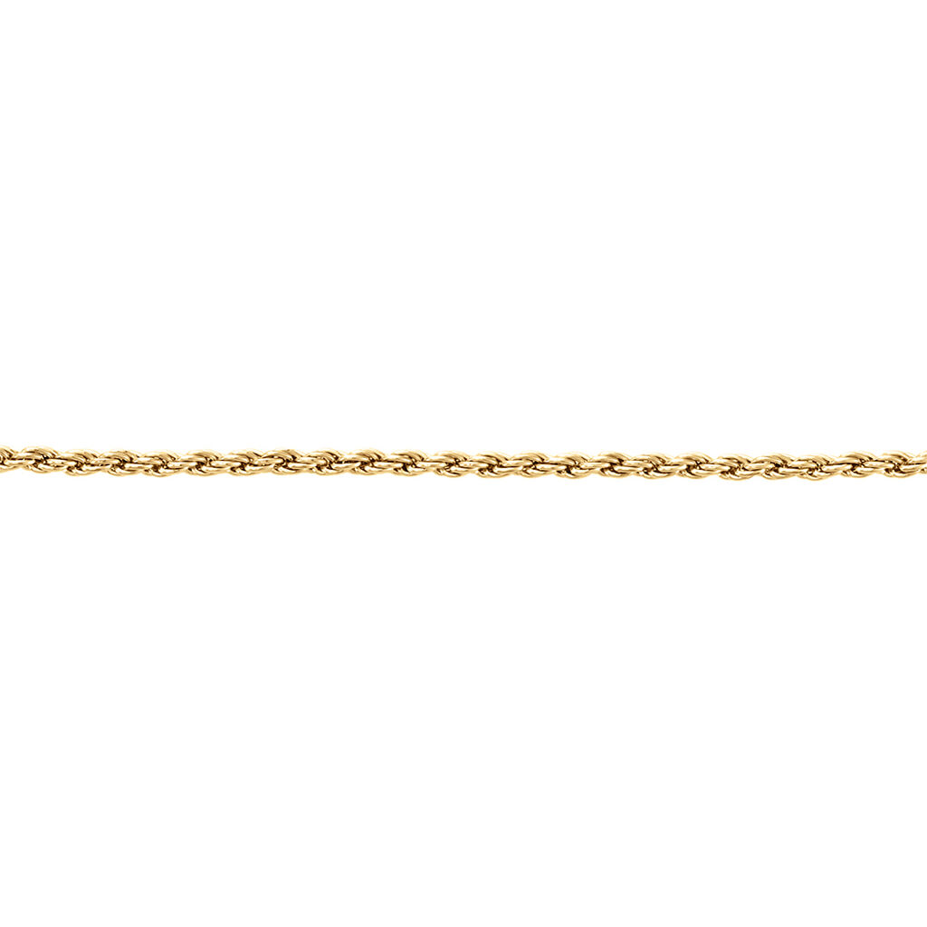 Bracelet Azelys Maille Corde Plaqué Or Jaune