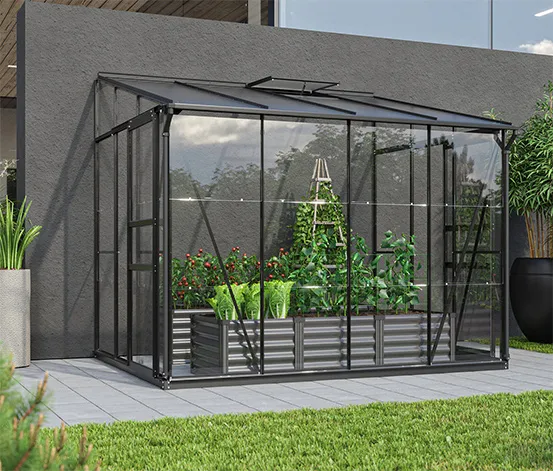 Vitavia Anlehngewächshaus, schwarz 5200