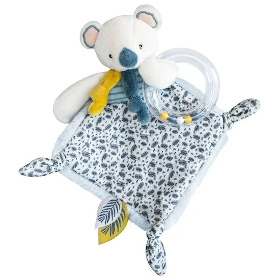 Yoca Le Koala Doudou Hochet   Blanc/bleu        de               Doudou et Compagnie