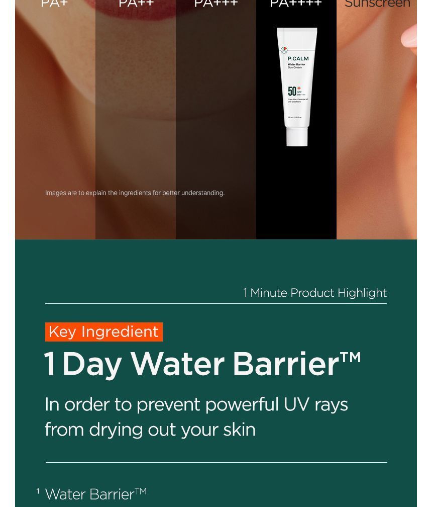 P.CALM - Waterbarrière zonnebrandcrème