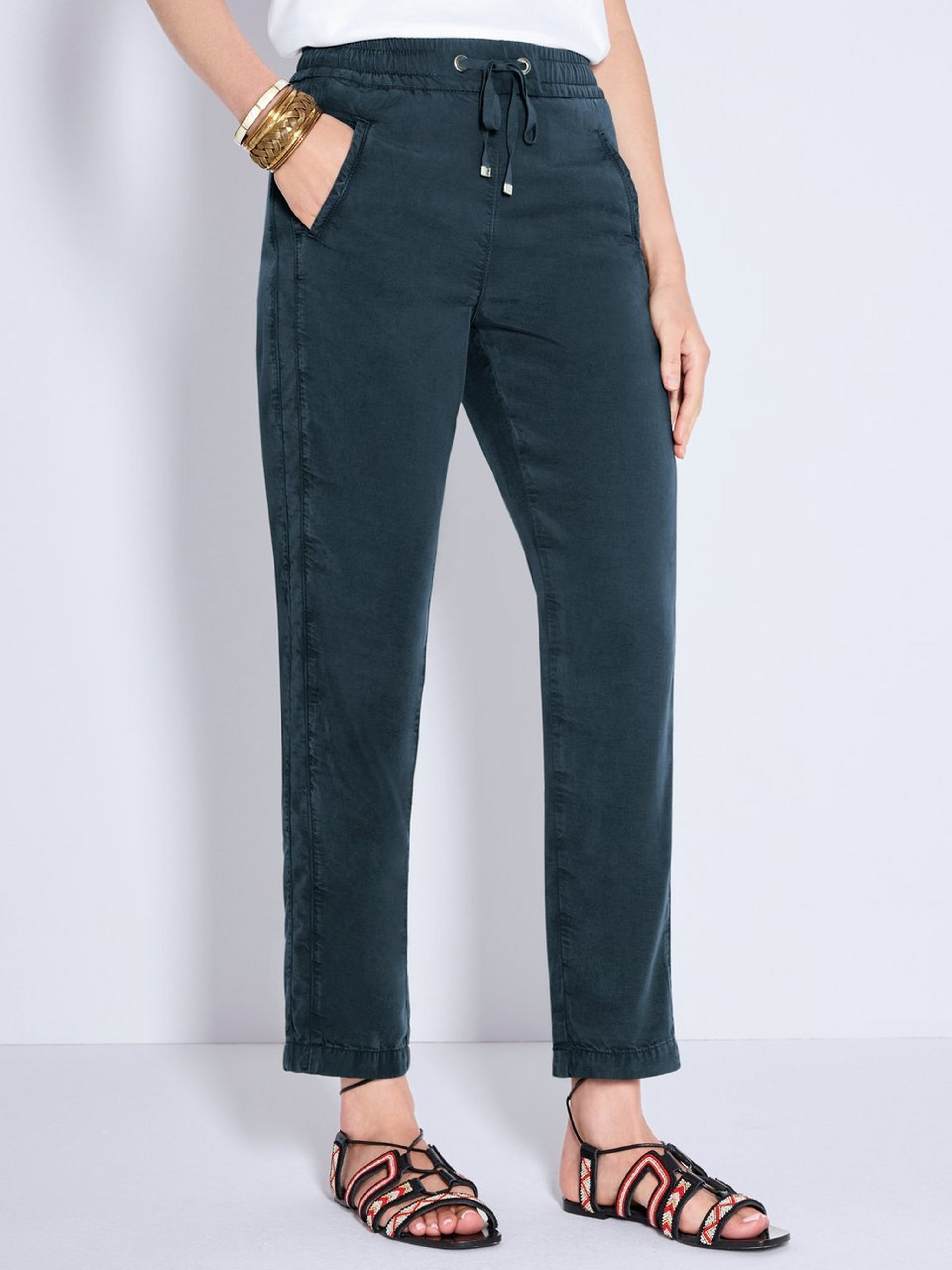 Knöchellange Hose Passform Cornelia