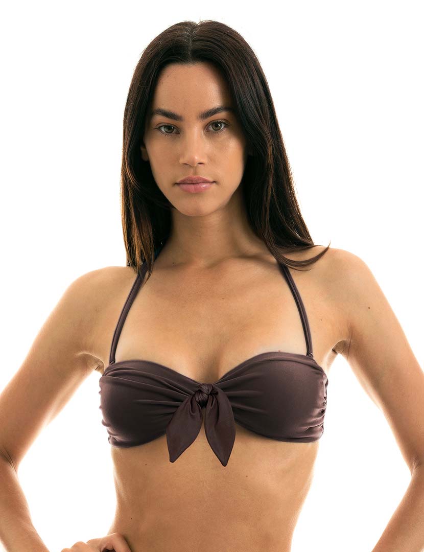 Meteorite Brown Bikini Top