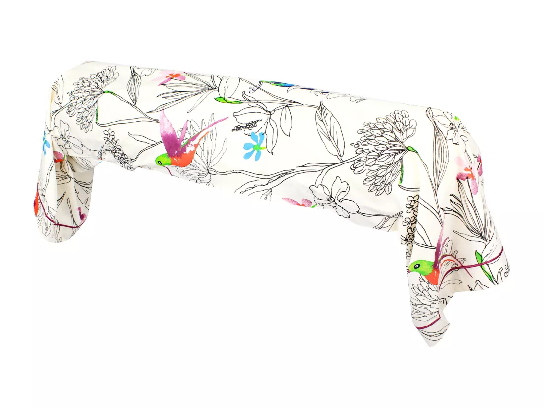 Taie de traversin 140x43 cm coton AMAZONIA ecru