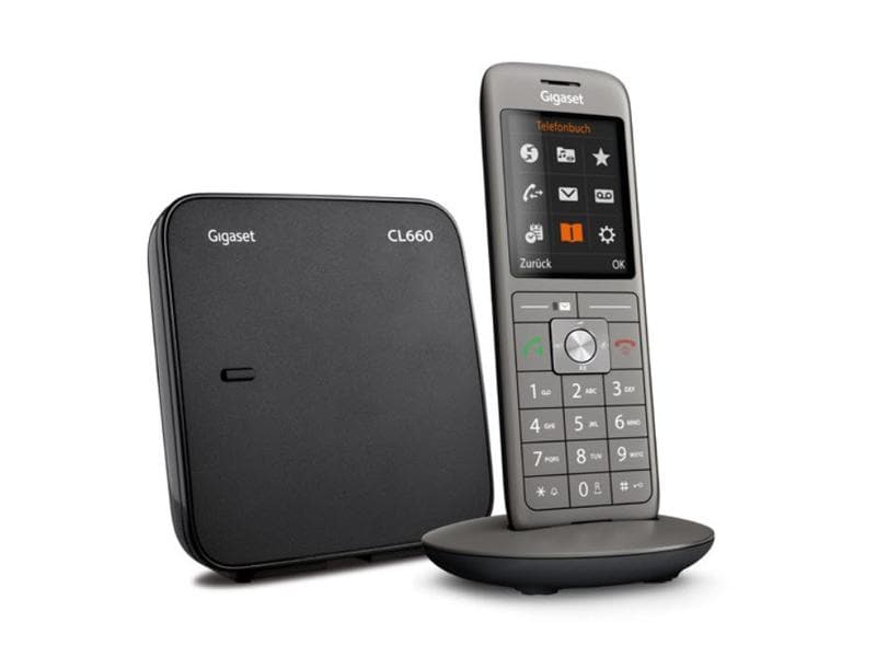 Gigaset Schnurlostelefon CL660 Silber Moderner Blickfang – perfekt individuell einstellbar