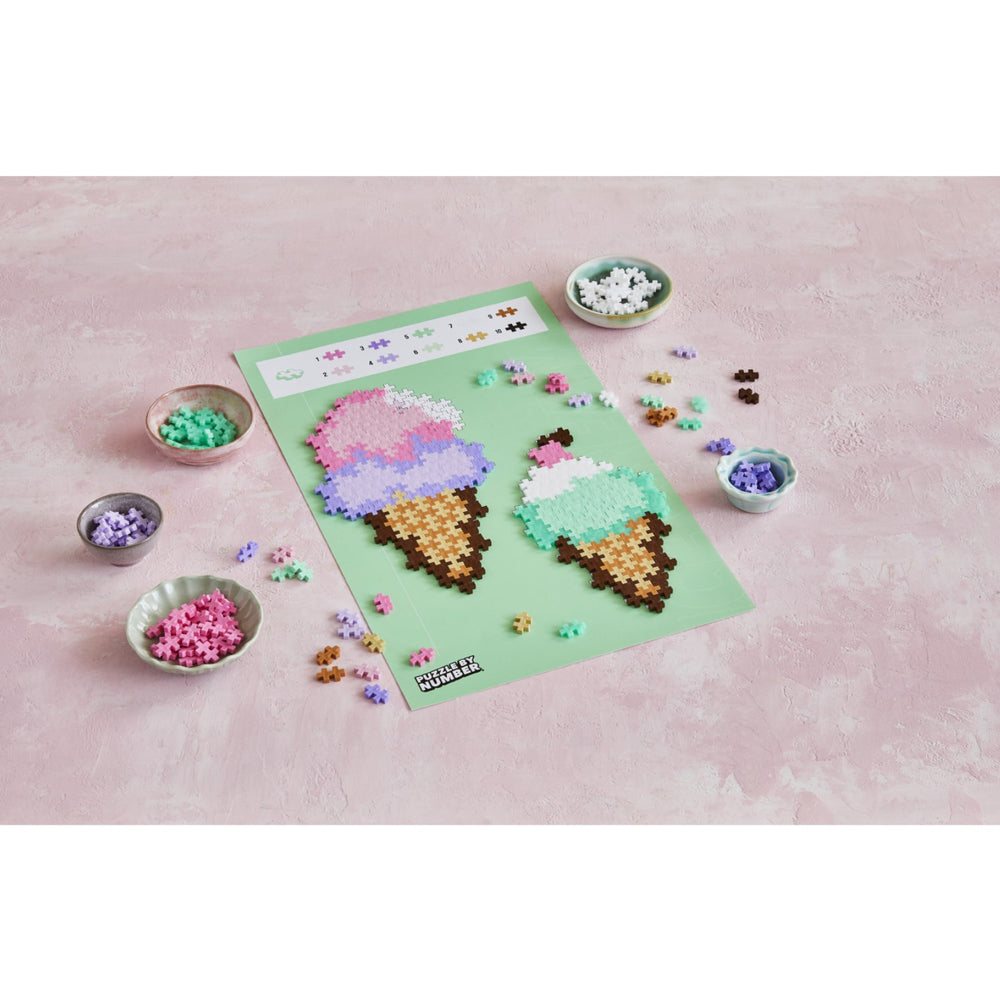Køb Plus-Plus Puslespil By Number Ice Cream Cones 250pcs