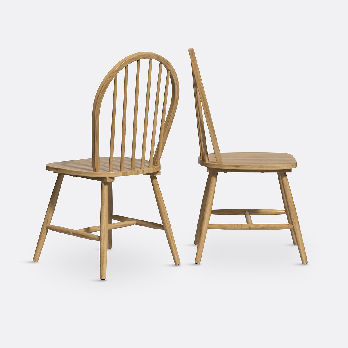 LA REDOUTE INTERIEURS<br>Conjunto de 2 cadeiras de fusos, estilo Windsor