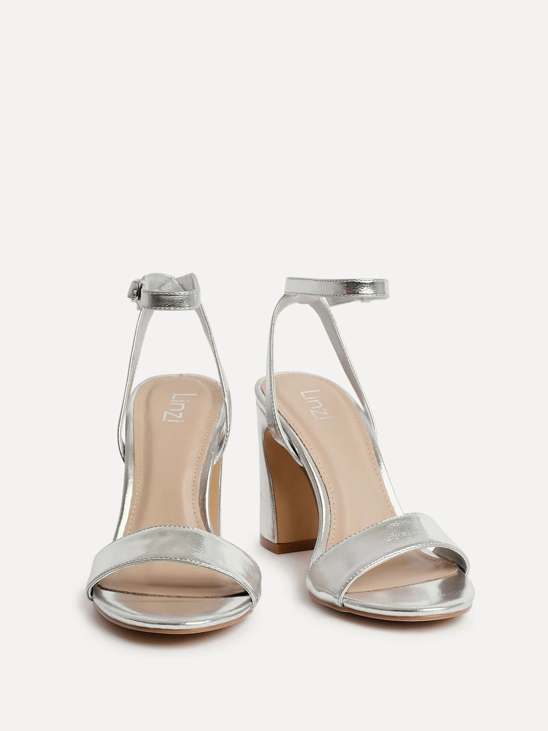 Zilver - Linzi Trance Block Heel Sandals