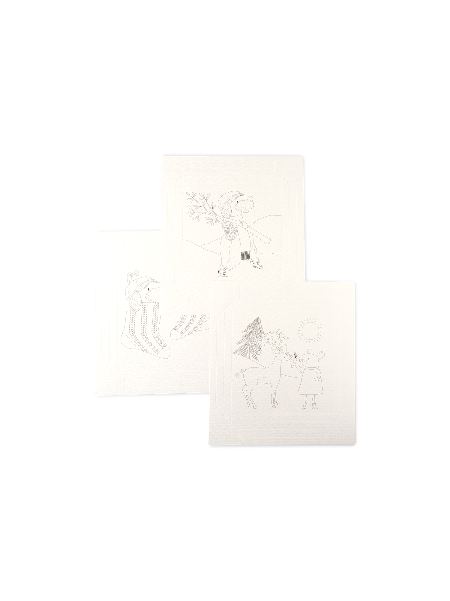 Akvarellærredsblok 20 x 20  | Papir.  | White