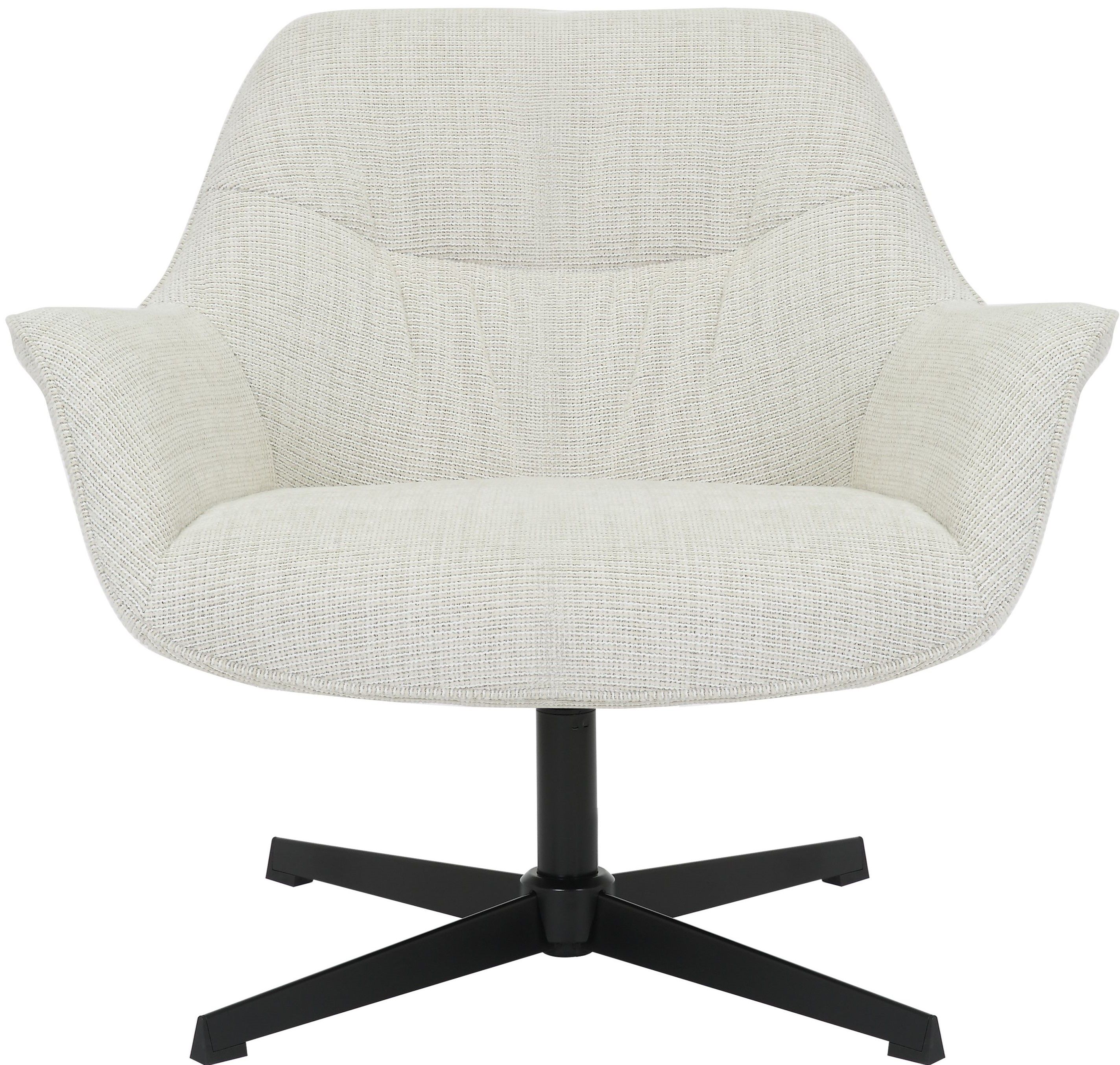 Draaifauteuil Greige Daphne B84 x D52 x H77 cm