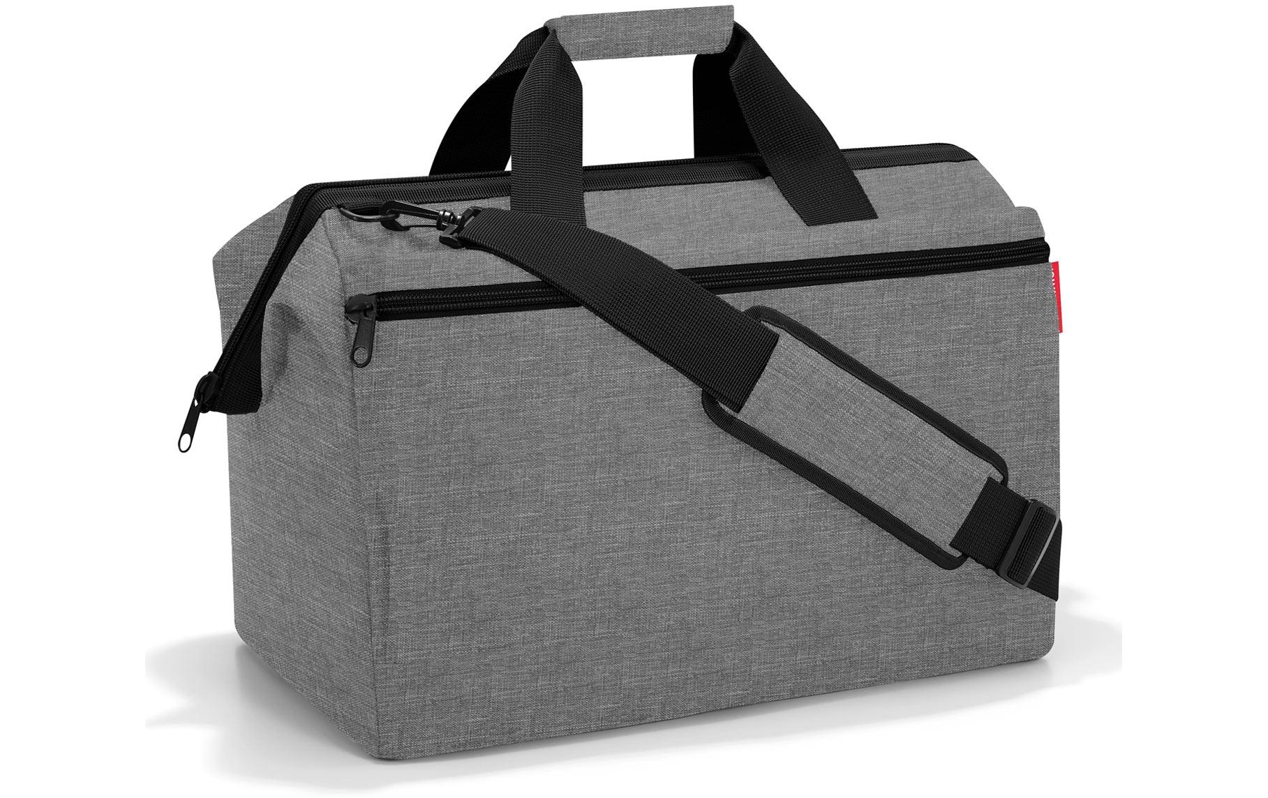 Umhängetasche Allrounder L Pocket Twist SilverTasche aus recyceltem Material