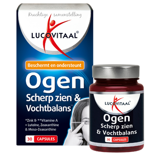 Lucovitaal Ogen, Scherp Zien & Vochtbalans Capsules 30CP