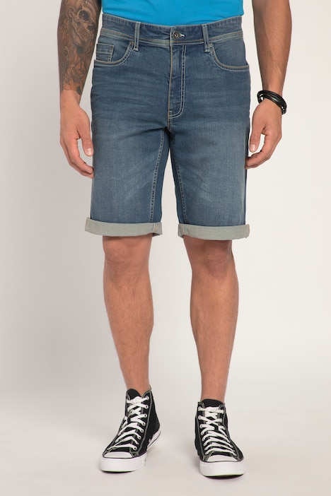 Bermuda, Bauchfit, Jeans, 5-Pocket, High-Stretch