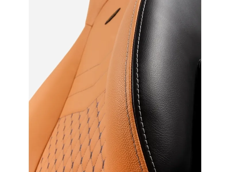 noblechairs ICON, Real Leather - Cognac / Black Gamer Stol - Brun / Sort - Læder - Op til 150 kg