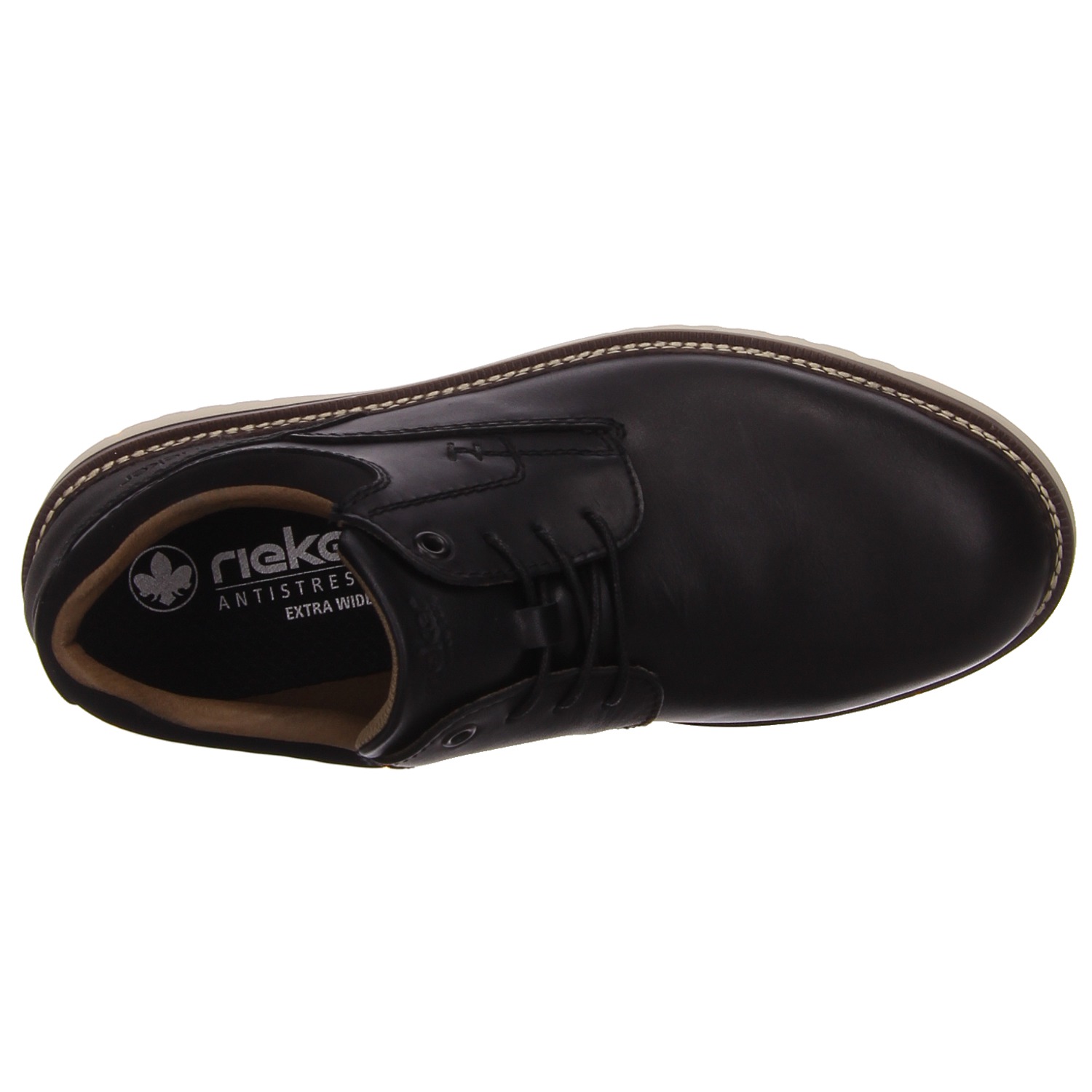 Rieker Schnürhalbschuh schwarz schwarz