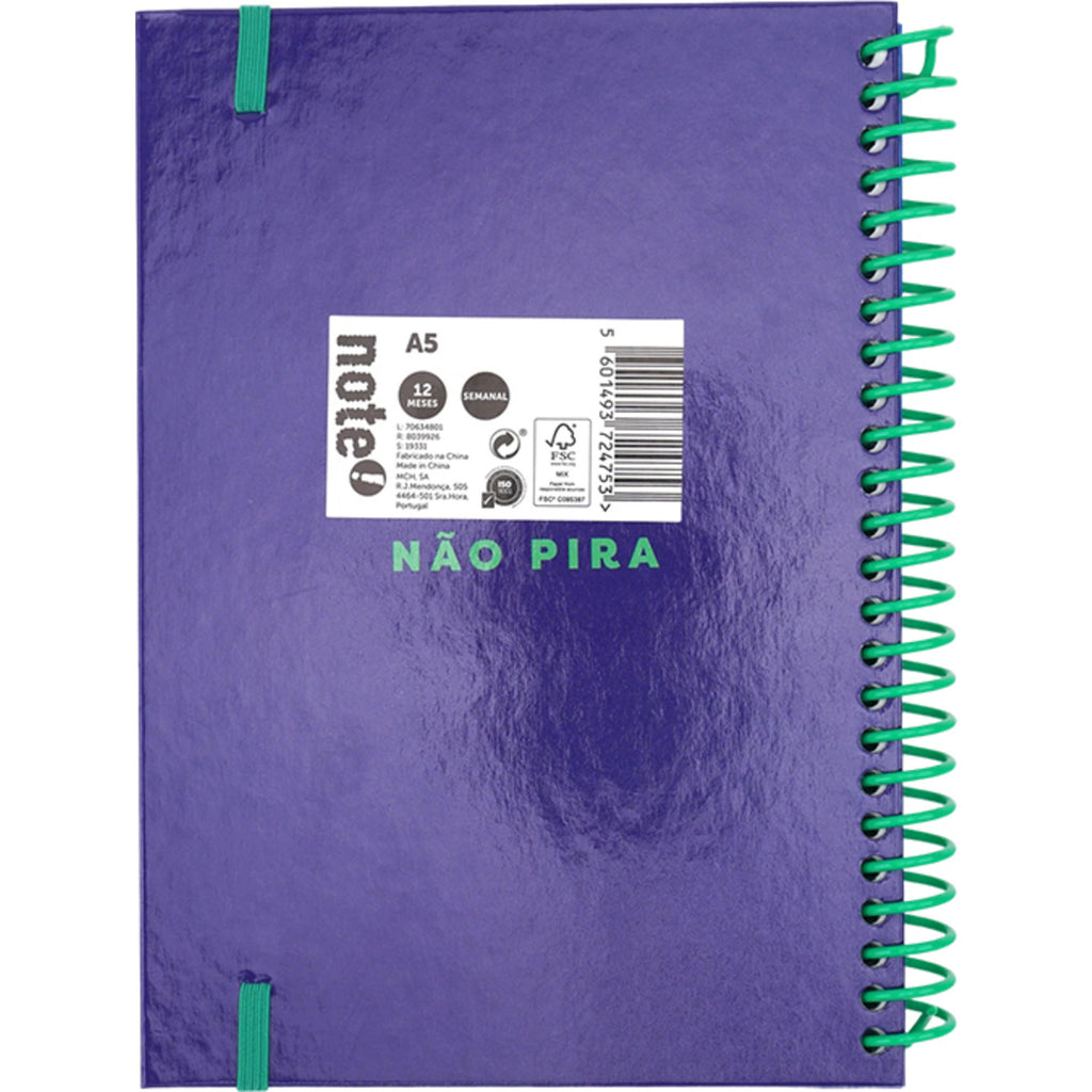 Agenda Esp A5 2025 Semanal Graphic Note!