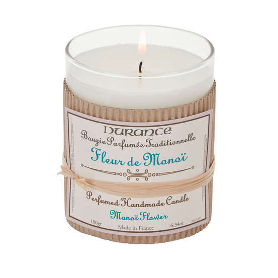 Bougie artisanale parfumée, 180g - Fleur de Monoi