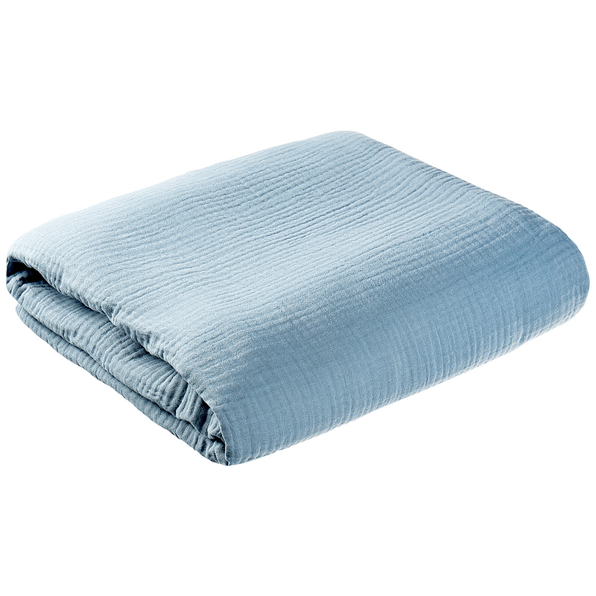 Topolino Pure Collection Musselin-Decke 130 x 170 cm blau