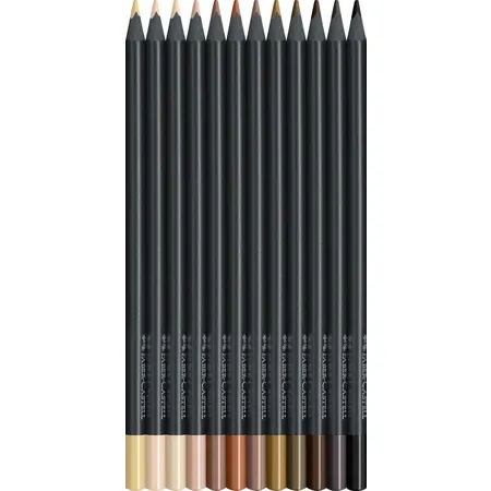 Faber-Castell Buntstifte Black Edition Skin Tones 12er