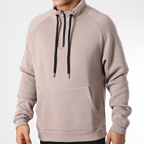 Sweat Col Zippé KL-2101 Marron Clair