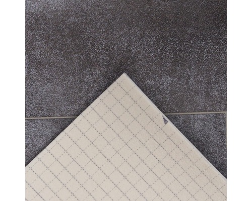 PVC vloer Miami tegellook bruingrijs 200 cm breed (per meter verkocht)