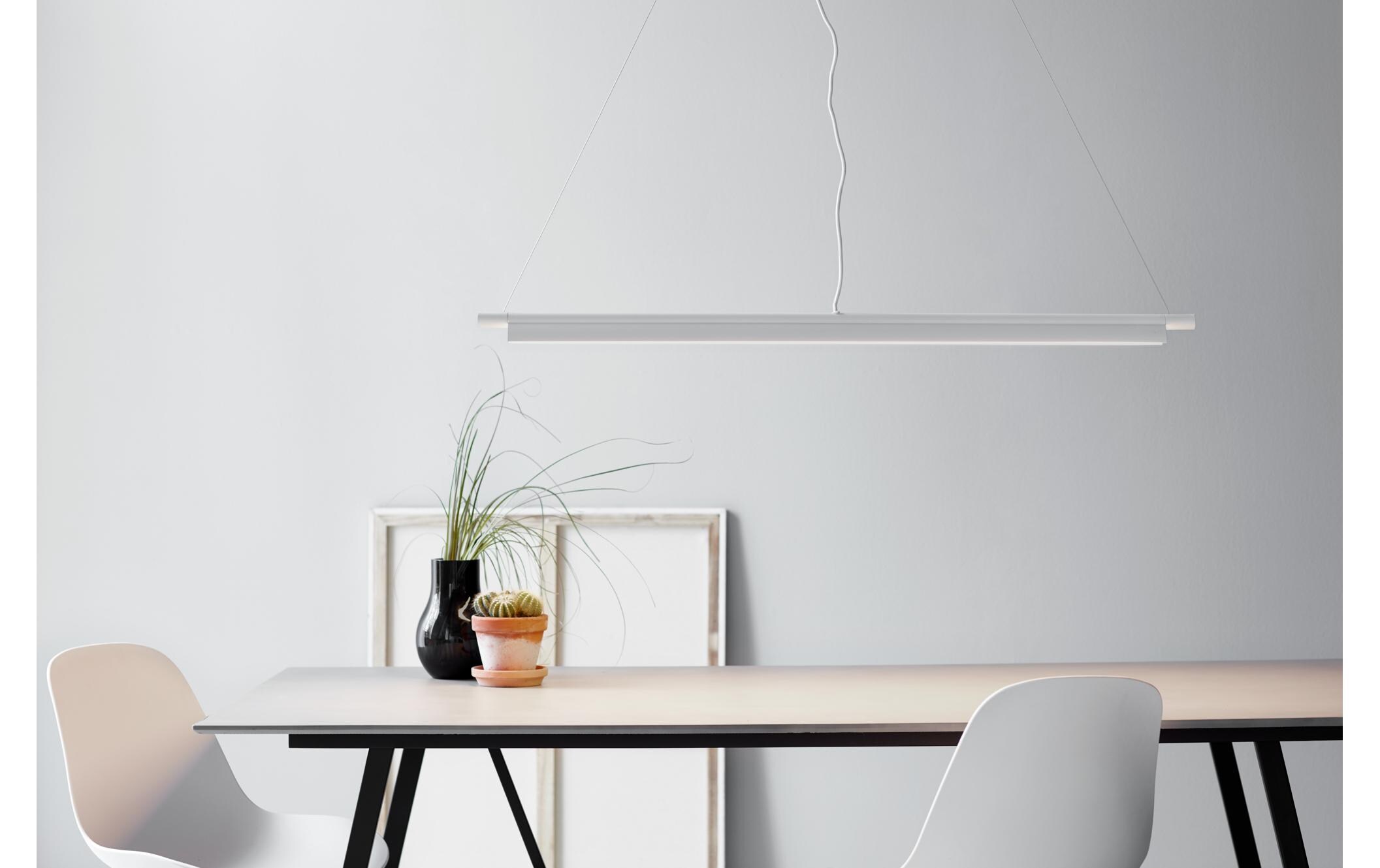 Pendelleuchte SpaceB LED, Weiss<br>Weisse Hängeleuchte mit variabler Farbtemperatur