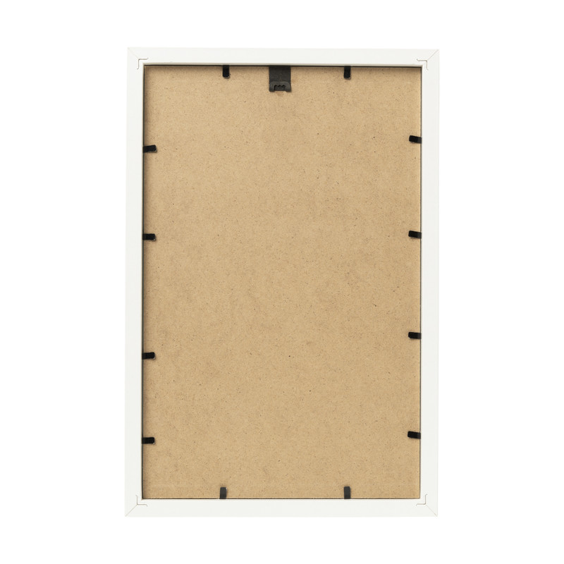 Poster met lijst bloem - roze/wit/paars - 30x21 cm