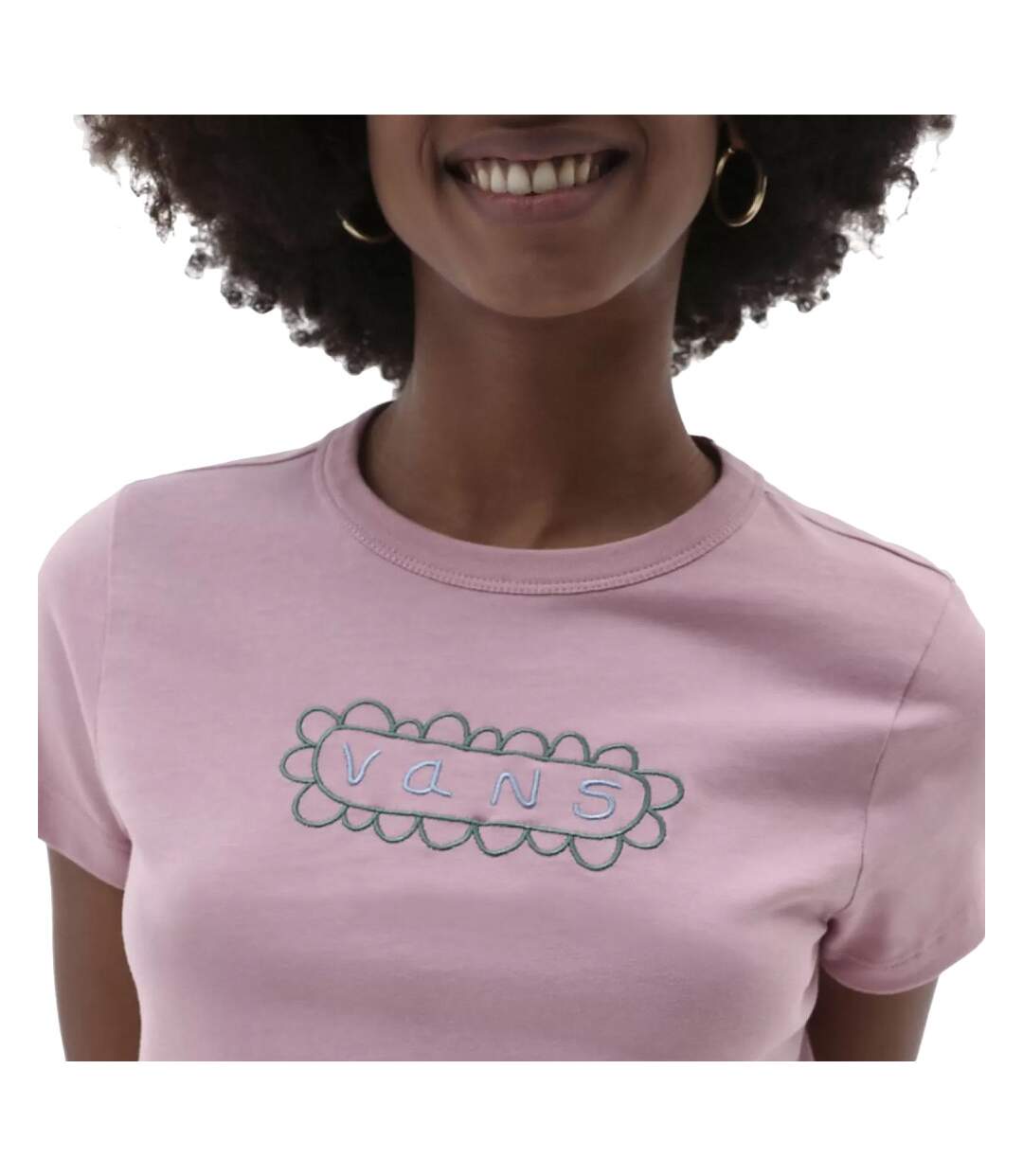 T-shirt Rose Femme Vans Lange Mini
